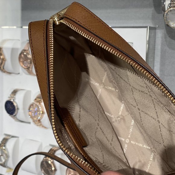 Michael Kors MK Jet Set Large Logo Crossbody Bag VANILLA New - Picture 4 of 4